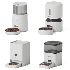 Modern automatic pet feeder 3d model