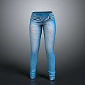 Stylish Blue Ripped Skinny Jeans With Distressed Details For Daily Outfit