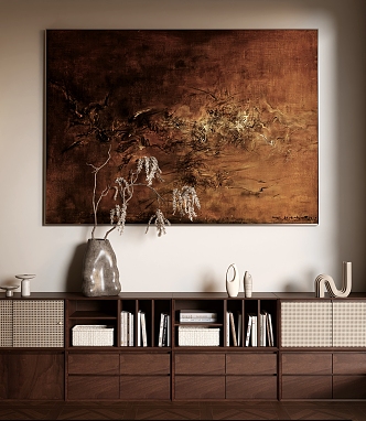 Zhao Wuji Decorative Painting Quiet Decorative Painting Retro Style Decorative Painting 3d model