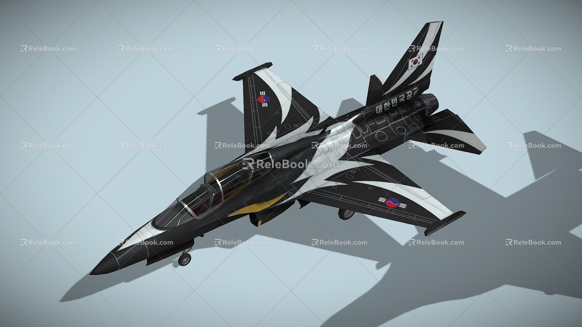 Golden Eagle Fighter 3d model