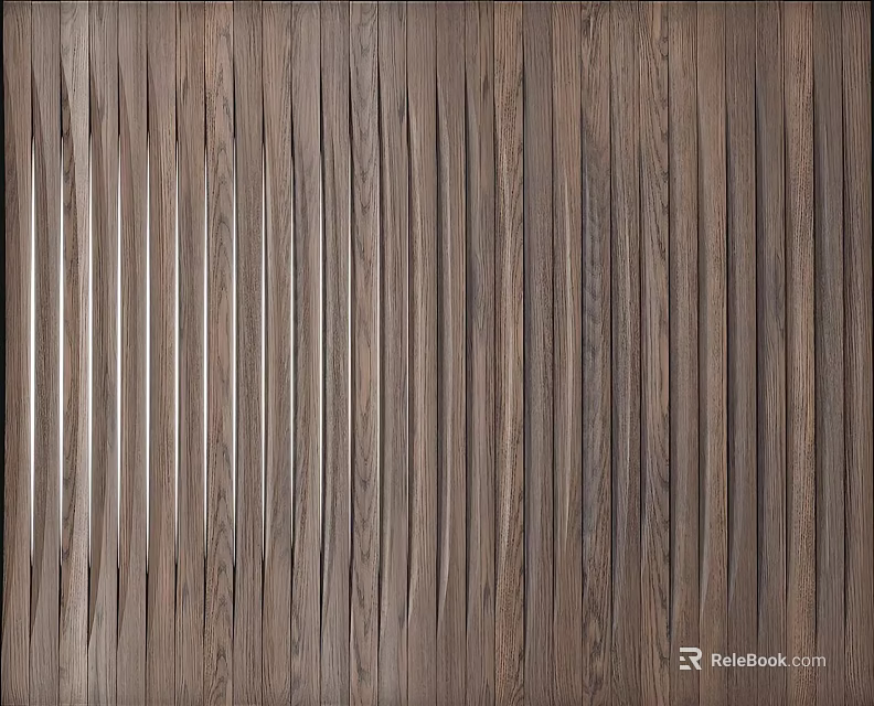 Modern Wall Lamp Design With Natural Wooden Texture And Vertical Striped Background 3d model 