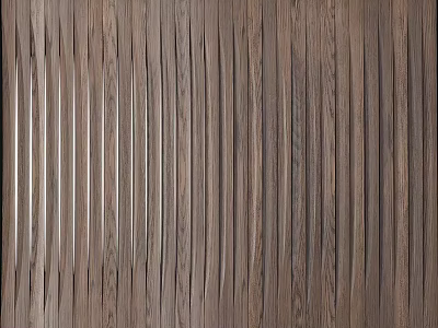 Modern Wall Lamp Design With Natural Wooden Texture And Vertical Striped Background 3d model