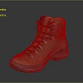 Brown Leather High Top Hiking Boots With Black Laces And Durable Outdoor Sole
