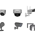 Projection Monitoring Security Cameras With Various Models And Mounting Options