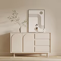 Modern Sideboard Decorative Cabinet 3d model