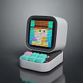 Colorful Pixel Screen Daily Life Device With White Body And Soft Buttons For Desktop Use