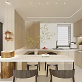 Warm Japanese Style Living And Dining Room With Comfortable Tatami Leisure Area Interior Design