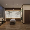 Hospital Outpatient Reception Area In Chinese Style Design