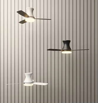 Modern ceiling fan lamp fan chandelier 3d model