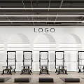 Modern Fitness Studio With Yoga Mats TRX Racks And Dumbbell Stations For Workouts