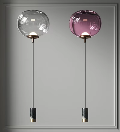 Modern Floor Lamp Metal Floor Table Lamp Art Glass Floor Lamp In-line Floor Lamp Spherical Floor Lamp 3d model