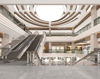 Modern Mall Hall Exhibition Hall Mall Atrium 3d model