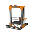 Professional Desktop 3D Printer Office Appliance for Modern Workplace 3d model