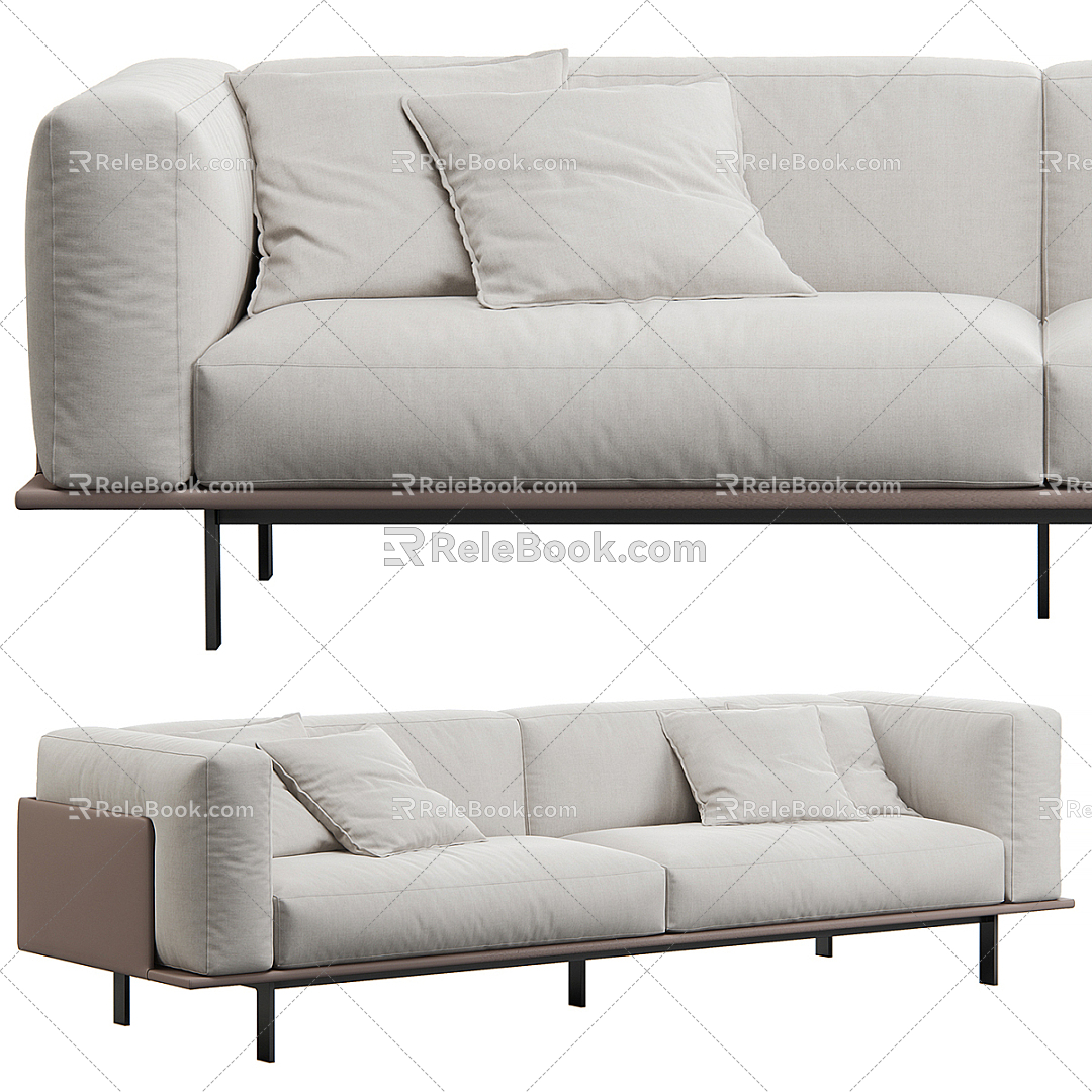 Modern MISSANA double sofa 3d model