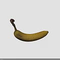 Ripe Yellow Banana With Brown Spots Healthy Natural Fresh Fruit Snack Option