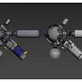 3D Weapon Model with Diffuse Normal Metallic Rendering and Multiple Angles Details