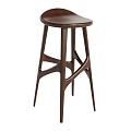 Modern Wooden Bar Stool With Unique Cross Leg Design For Kitchen Bar Area