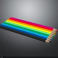 Vibrant Colored Pencils In Rainbow Hues For Art And Writing Supplies