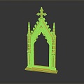 gatehouse stone gatehouse stone arch arch cartoon arch outdoor items realistic 3d model