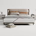 Modern Double Bed 3d model