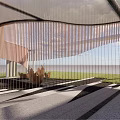 Modern gallery deepening 3d model