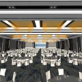 Modern Ballroom 3d model