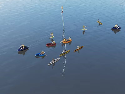 Water Kayak Water Entertainment Kayak 3d model Water Kayak Water Entertainment Kayak 3d model