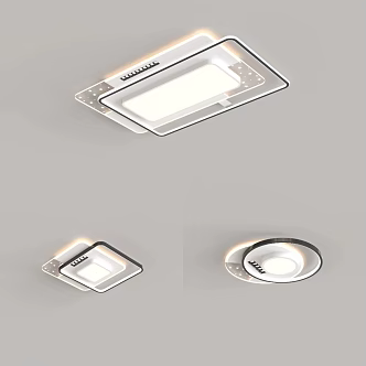 Simple living room lamp new spotlights clear light starry light 3d model