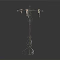 Decorative Iron Clothes Stand with Intricate Scroll Design and Hooks for Hanging Apparel