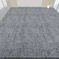 Gray Textured Square Carpet Ideal for Modern Office Interior Space Design 3d model