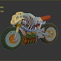 Modern Motorcycle Jet Motorcycle Science Fiction Motorcycle Concept Motorcycle Flying Car 3d model