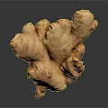 Whole Fresh Ginger Root With Natural Textured Skin And Raw Organic Form