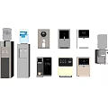 Direct drinking machine tea bar machine water purifier wall-mounted water dispenser coffee machine pipeline machine wall-mounted combination 3d model