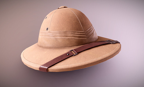 Modern Hat Hunting Hat Helmet 3d model