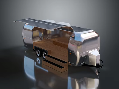 Automotive Parts Featuring Durable Wheels Trailer Hitch Steps And Metal Exterior Components For Trailers 3d model