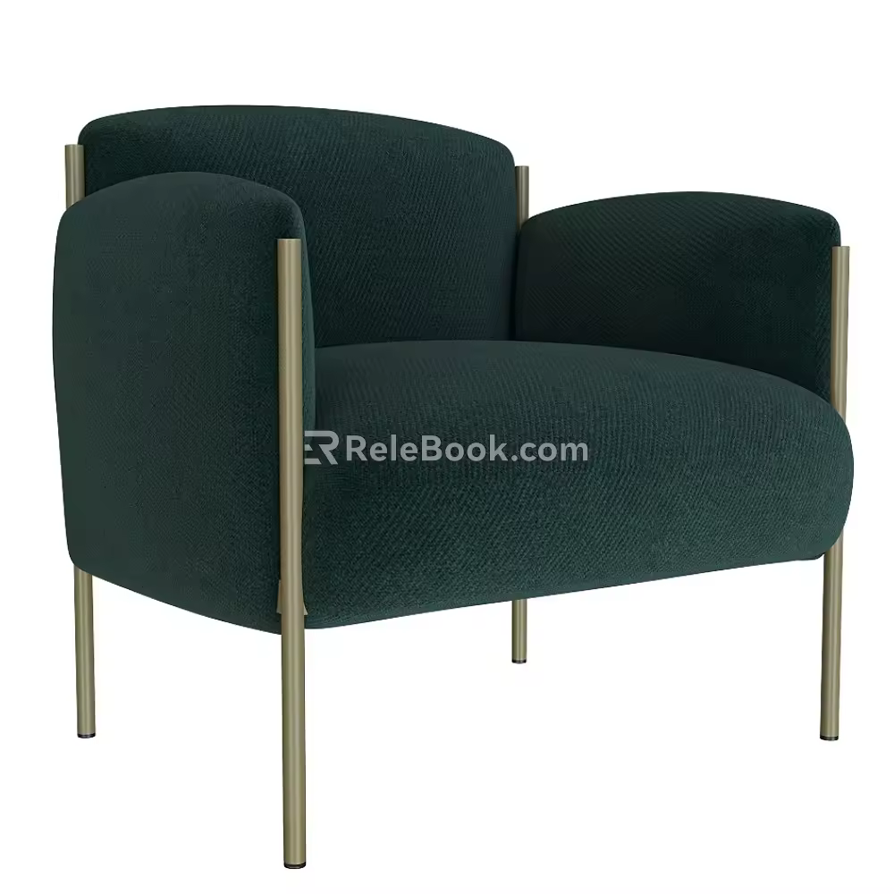 STYLOS Black Multiplayer Sofa 18 3d model