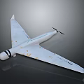 White Spacecraft Model With Long Wings And Aerodynamic Design For Space Exploration