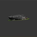 Old Wooden Boat With Green Grass Surrounding Metal Frames And Structures