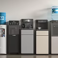 Modern Floor Standing Water Dispensers With Various Colors And Water Bottles