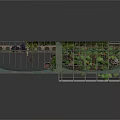 Arched Metal Frame Garden Structure With Interior Vines And Fruit Bearing Plants On Wooden Base
