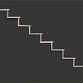 Modern Architectural Staircase With Light Colored Steps And Reflective Surface Design