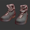 Light Blue High Top Shoes With White Laces And Vintage Casual Sports Design