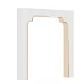 White Classic Wooden Door Arch Design For Home Interior Entryway Decoration
