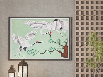 New Chinese Animal Painting Decorative Painting 3d model