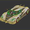 Modern sports car Super Running Super sports car High-end sports car 3d model