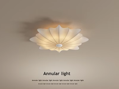 Modern Annular Thin Frame Ceiling Light For Living Room Stylish Design 3d model