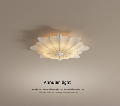 Modern Annular Thin Frame Ceiling Light For Living Room Stylish Design 3d model