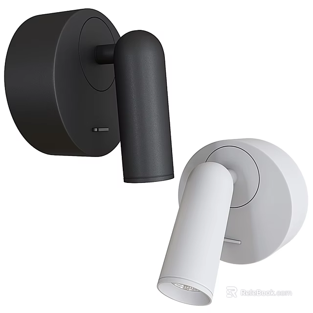 Black and White Modern Minimalist Wall Lamps with Sleek Contemporary Home Decor Design 3d model 