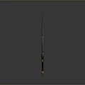 Decorative Bladed Weapon With Unique Hole Design And Ornate Handle