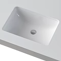 Basin modern basin under-counter basin wash table 3d model